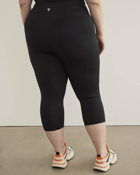 Legging noir court, tissu responsable - Active Zone