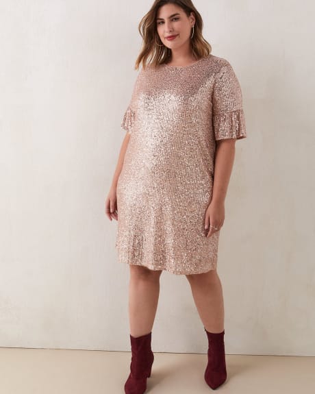Robe-chandail à paillettes - Addition Elle
