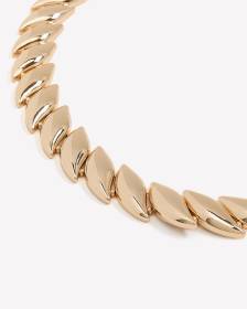 Golden Short Statement Necklace