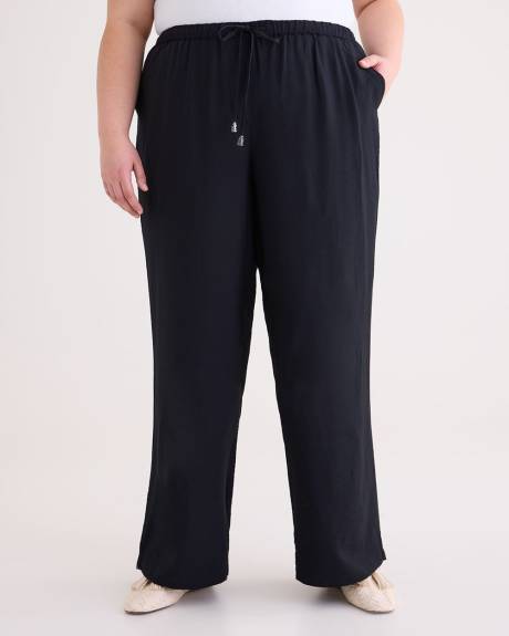 Wide-Leg Pant with Drawstring