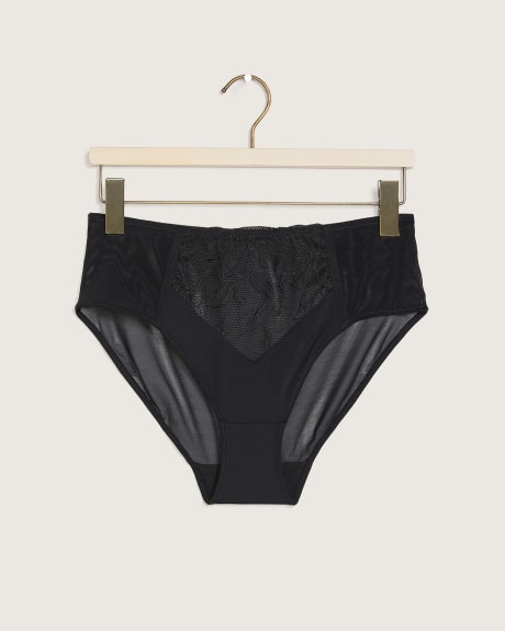 Boudoir Embroidered High Cut Brief - Déesse Collection