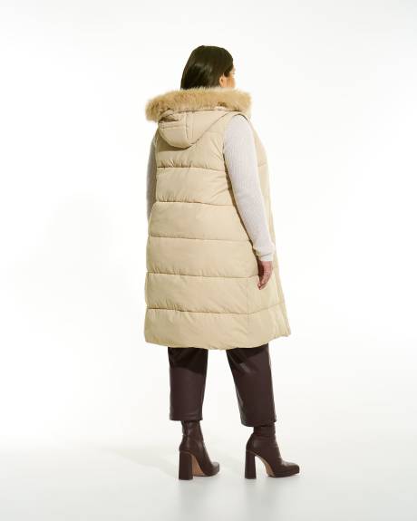 Responsible, Knee-Length Puffer Vest - Addition Elle