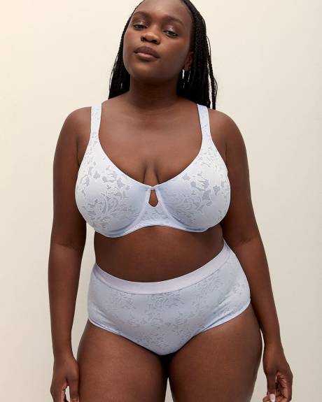 Blue Burnout Jacquard Full Brief - ti Voglio