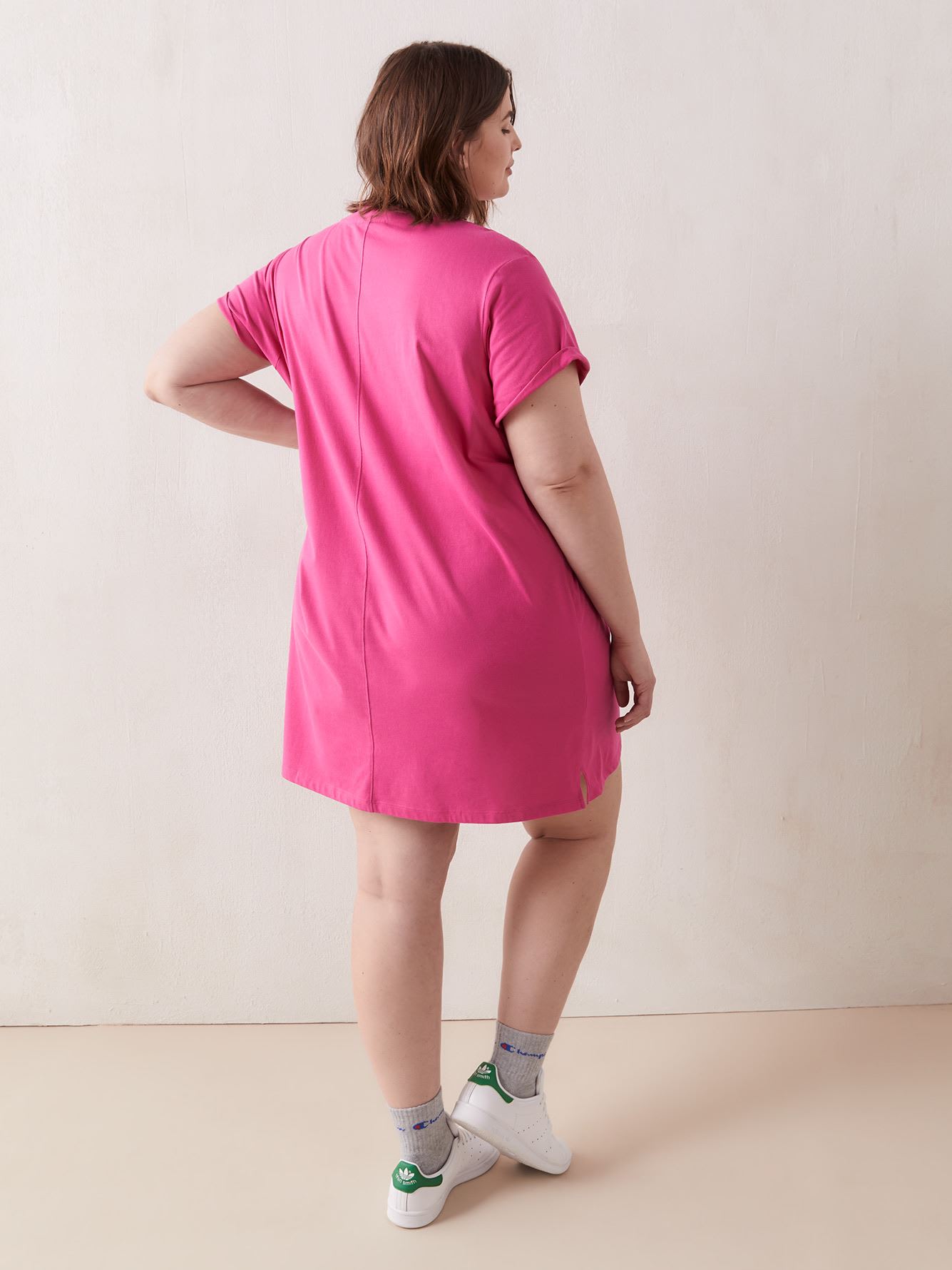 Graphic t shirt dress shop plus size