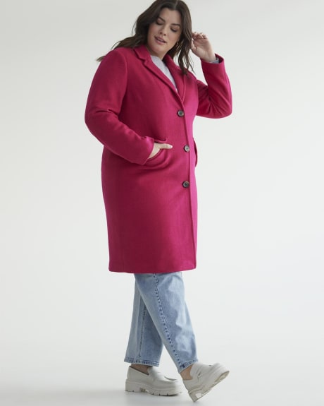 Manteau long en tweed