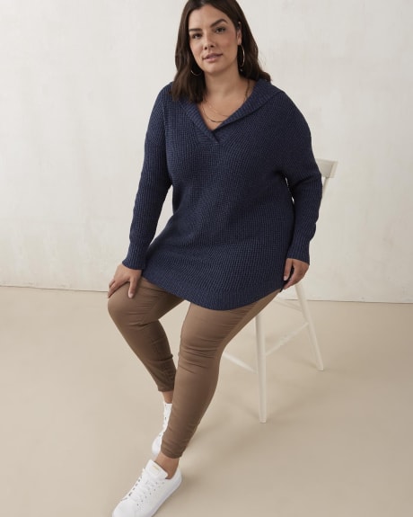 Cotton Blend Hooded Sweater - Active Zone