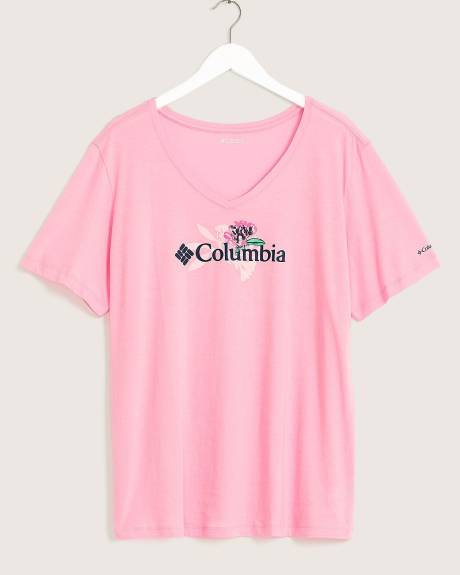 Bluebird Day Relaxed V-Neck Tee - Columbia
