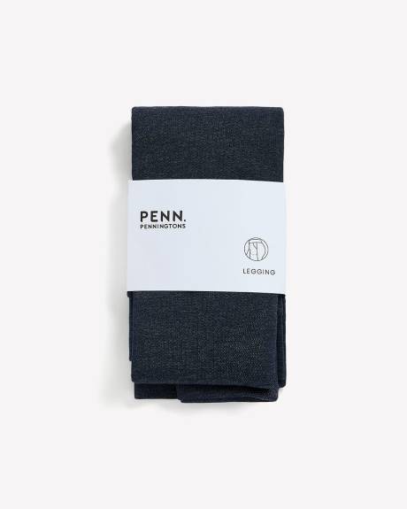 Heather Blue Ponte de Roma Legging with Pockets