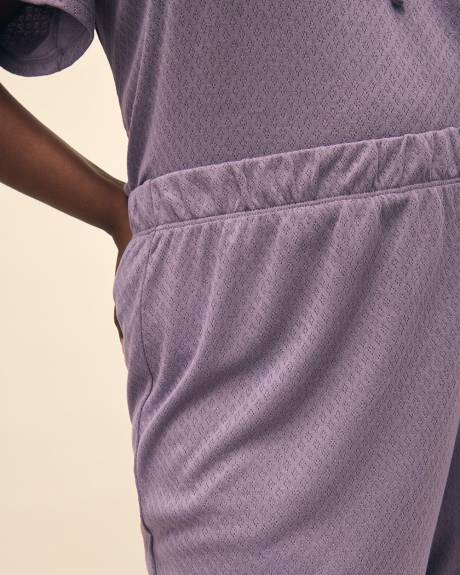 Pantalon de pyjama capri en pointelle - ti Voglio