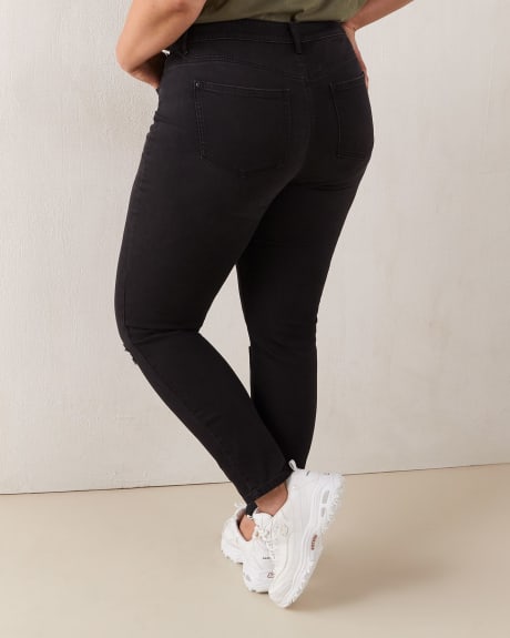 Jean usé à jambe étroite, noir - d/C Jeans