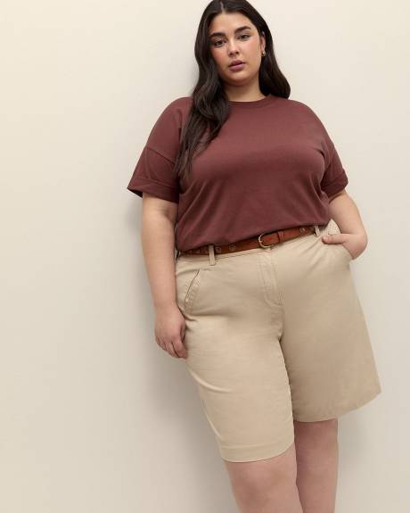 Cotton Boxy-Fit Crewneck T-shirt - PENN. Essentials