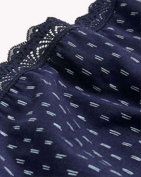 Culotte classique en coton avec dentelle - ti Voglio