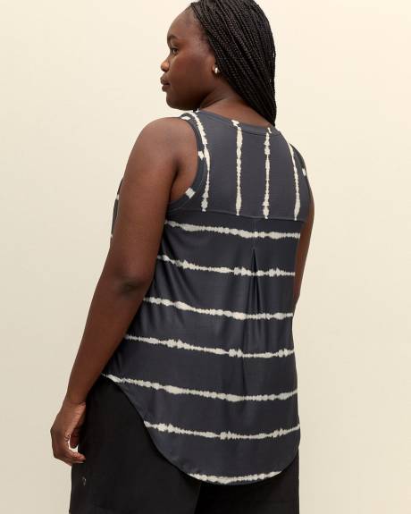 Striped V-Neck Tank Top - Active Zone