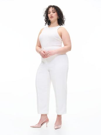 Straight-Leg Cropped Pant - Addition Elle