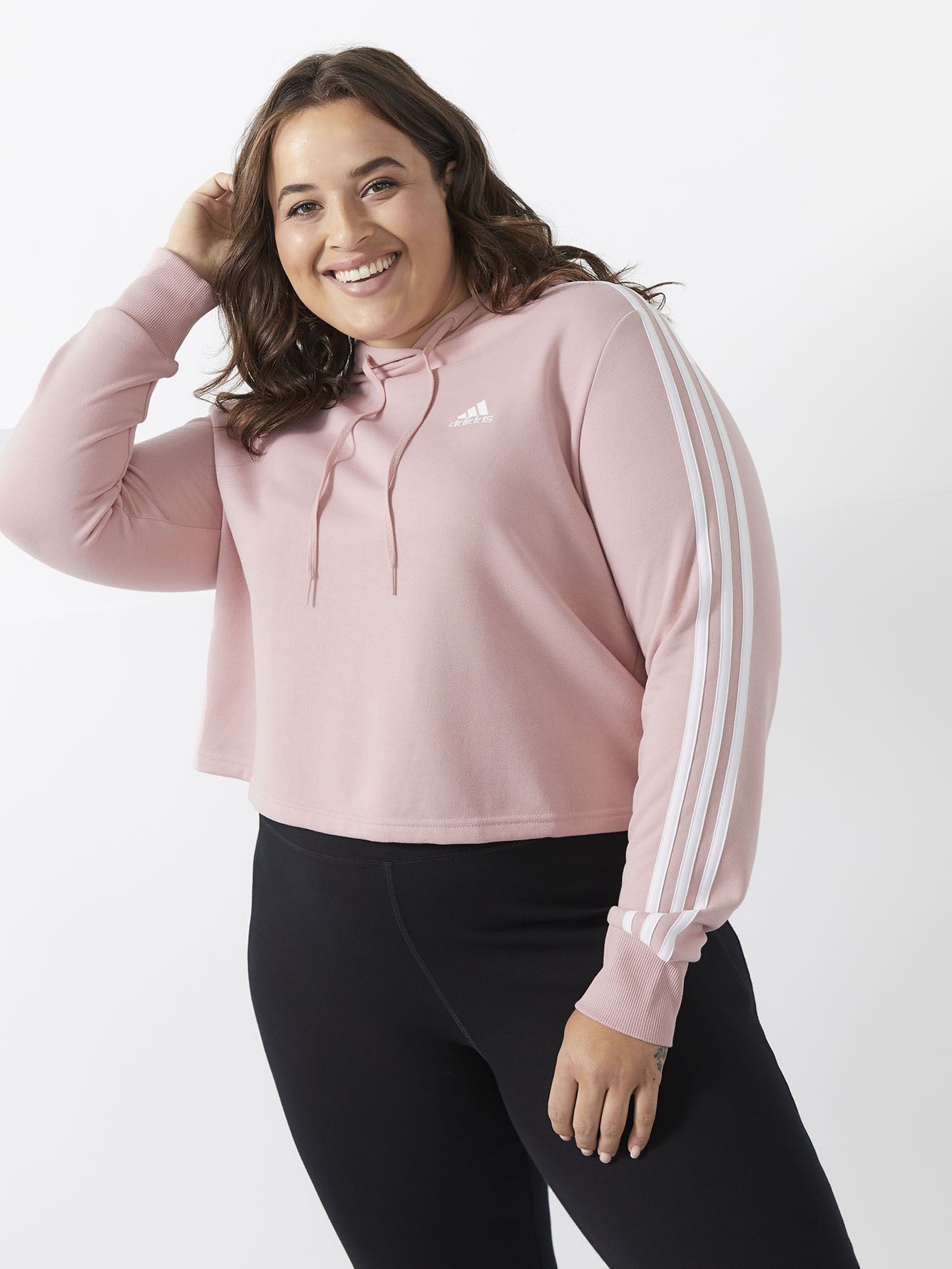 Responsible Pink Essential Cropped Hoodie adidas Penningtons