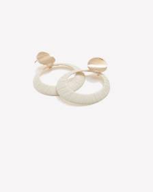 Corded Hoop Earrings