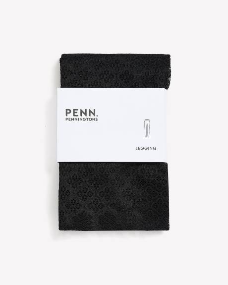 Black Fashion Lace Legging - PENN. Essentials