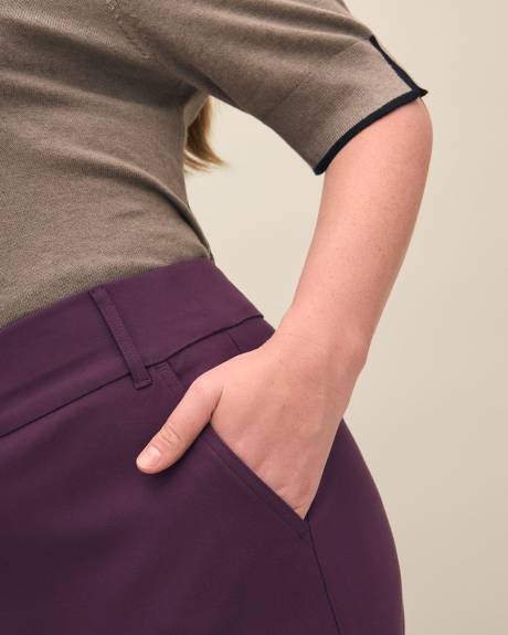 Responsible, Petite, Purple Straight-Leg Savvy Pant - PENN. Essentials