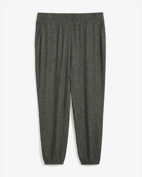 Pantalon de jogging en tricot gaufré brossé - ti Voglio Pantalon de jogging en tricot gaufré brossé - ti Voglio