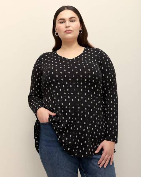 V-Neck Tunic with Princess Seams