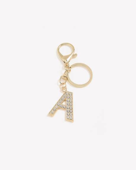 Golden Keychain / Bag Charm, Letter A