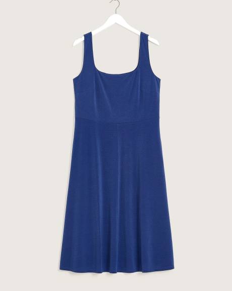 Sleeveless Fit & Flare Midi Dress - Addition Elle