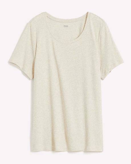 T-shirt boyfriend à col dégagé - Essentiels PENN.