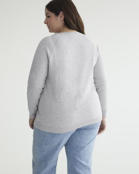 Printed Long-Sleeve Sweatshirt