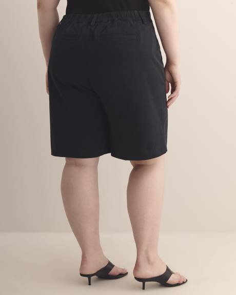 Solid Cotton Bermuda Short