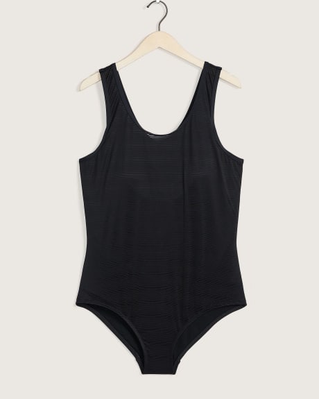 One-Piece Swimsuit with Peekaboo at Back