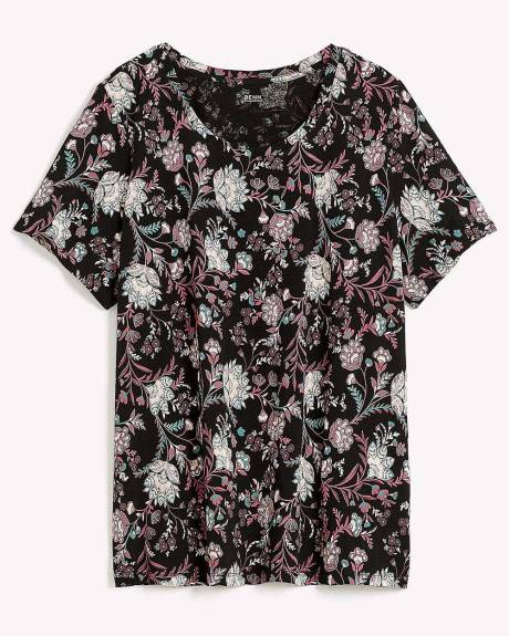 T-shirt boyfriend à col dégagé - Essentiels PENN.