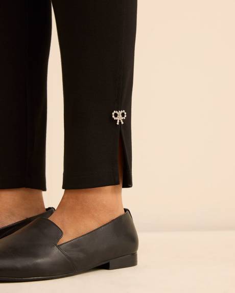 Responsible, Black Ponte de Roma Legging with Bow Detail Responsible, Black Ponte de Roma Legging with Bow Detail