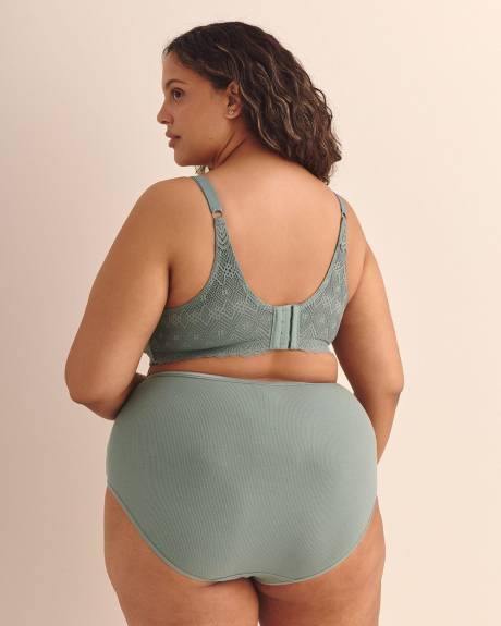 Underwire Unlined Bra with Lace Wings - ti Voglio