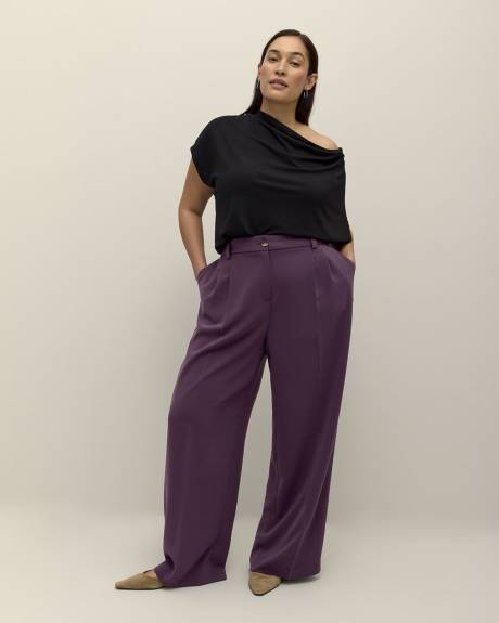 Pantalon de ville à jambe évasée, petite
