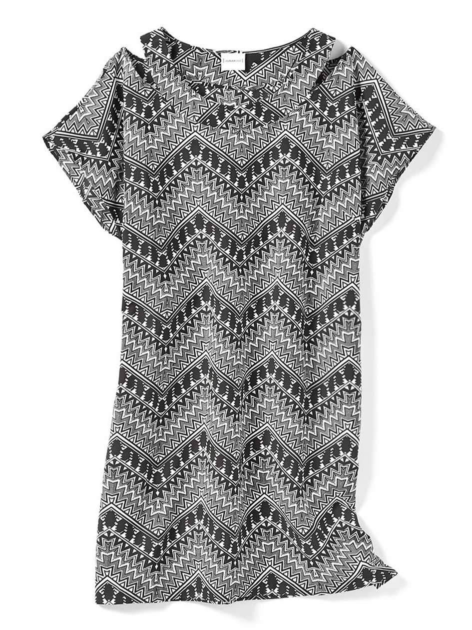 JUNAROSE Short Sleeve Printed Dress | Penningtons