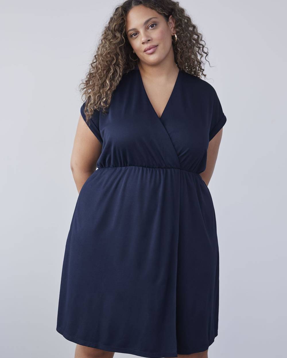 Crossover Knit Dress Penningtons