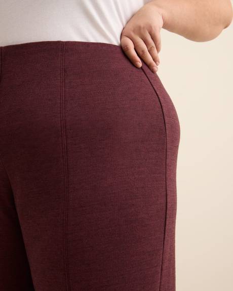 Pull-On Wide-Leg Knit Pant