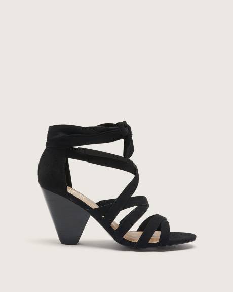 Extra Wide Width, Cone Heel Strap Sandal