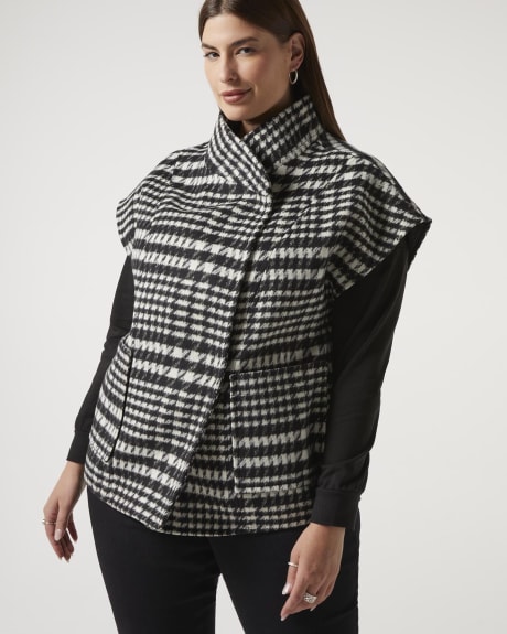 Houndstooth Cape, Wool Blend - Addition Elle