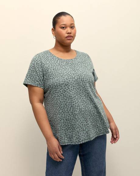 T-shirt imprimé à col rond, coupe galbée - Essentiels PENN.