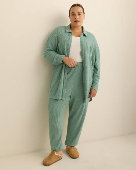 Pantalon de jogging en tricot gaufré brossé - ti Voglio Pantalon de jogging en tricot gaufré brossé - ti Voglio