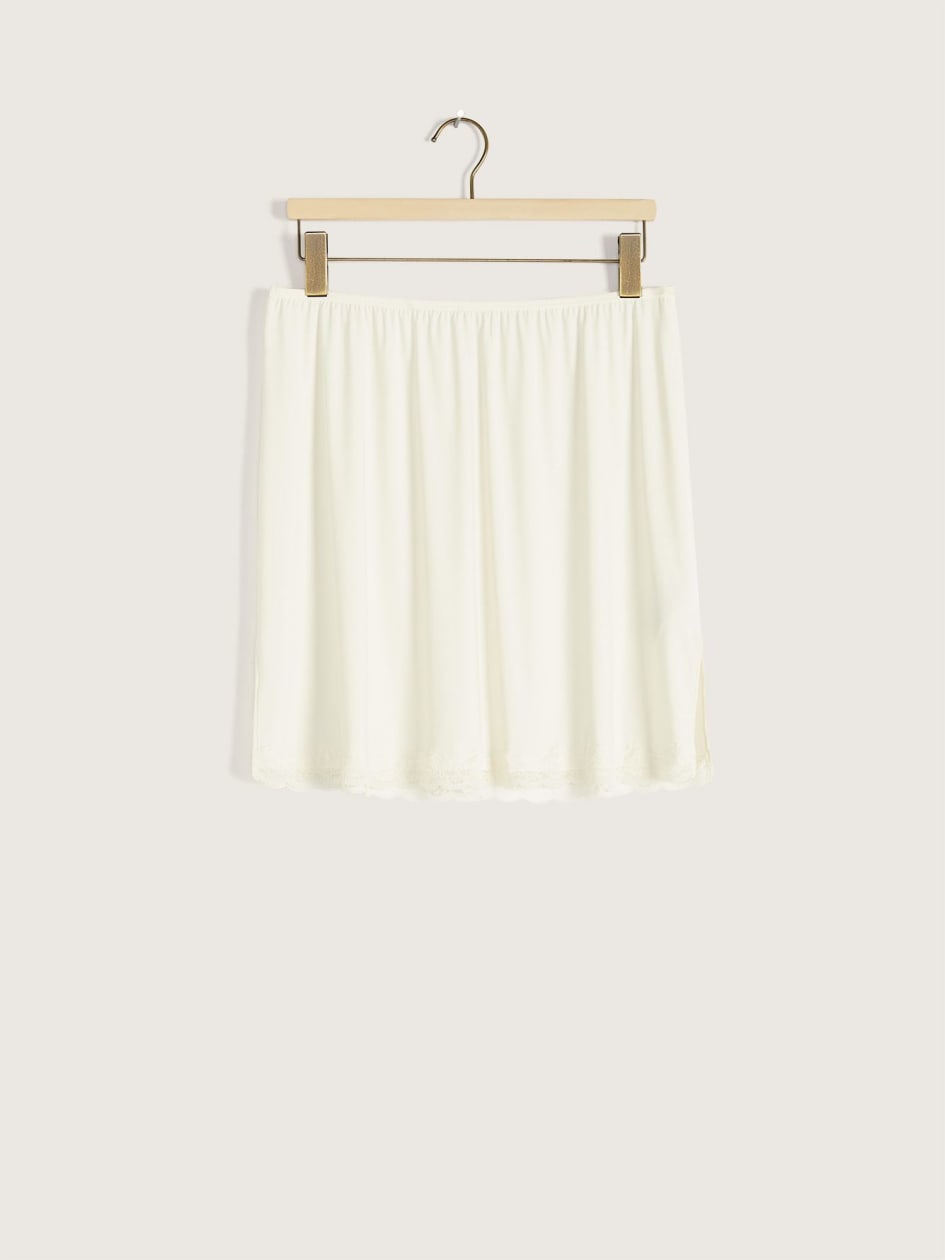 Half Slip Skirt with Lace Trim - Addition Elle