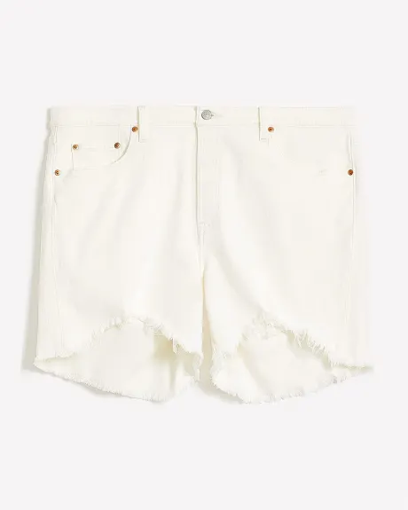 White Denim 501 Original High-Rise Shorts - Levi's