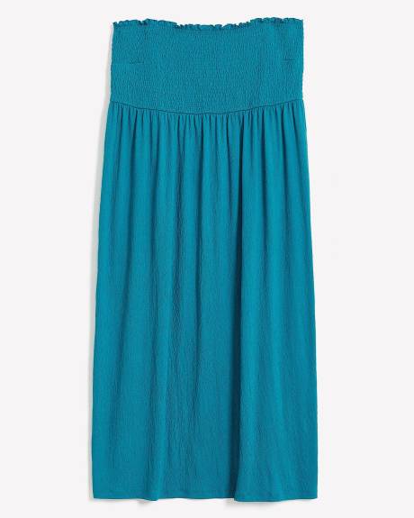 Maxi Cover-Up Swim Dress with Smocking