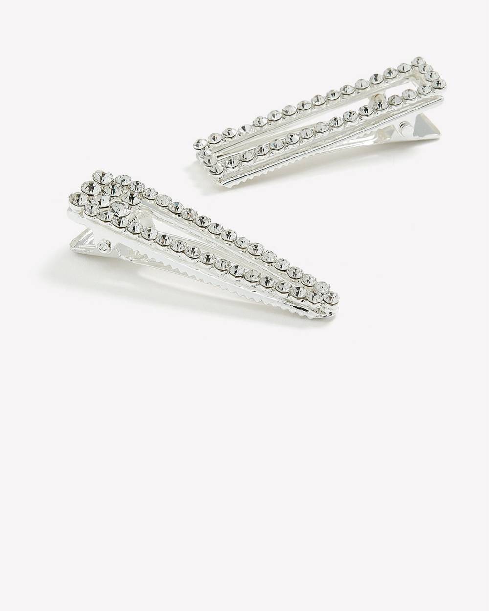 Barrettes à cheveux ornées de pierres scintillantes, ens. de 2