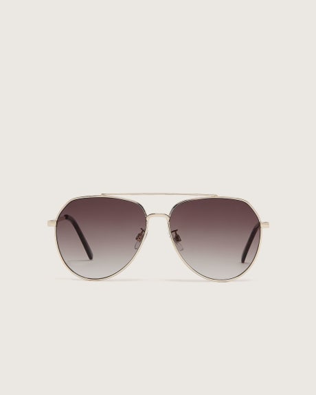 Gold Aviator Sunglasses | Penningtons