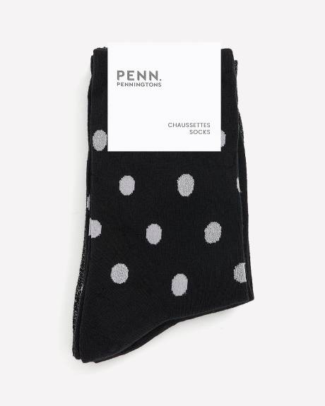 Dark Assorted Crew Socks, Set of 3