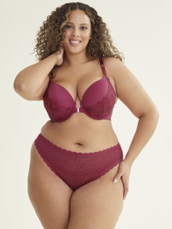 Solid Lace Thong - Déesse Collection