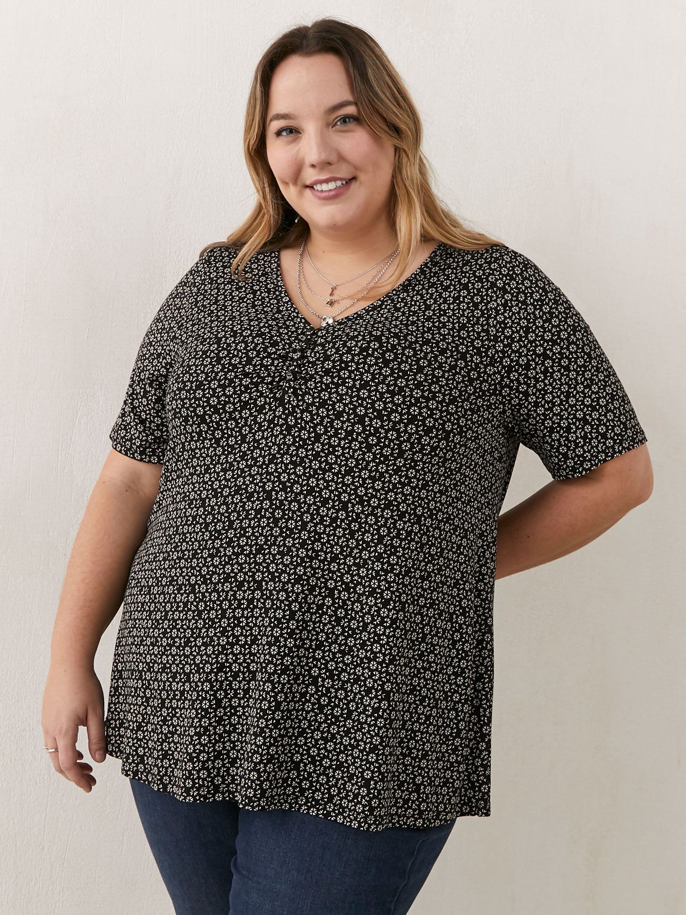 Responsible Printed A-Line Top - In Every Story | Penningtons