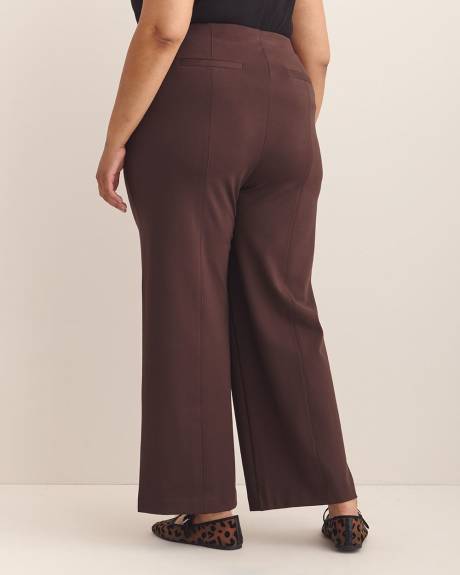 Pantalon essentiel en pointe de Rome à jambe évasée, petite, tissu responsable